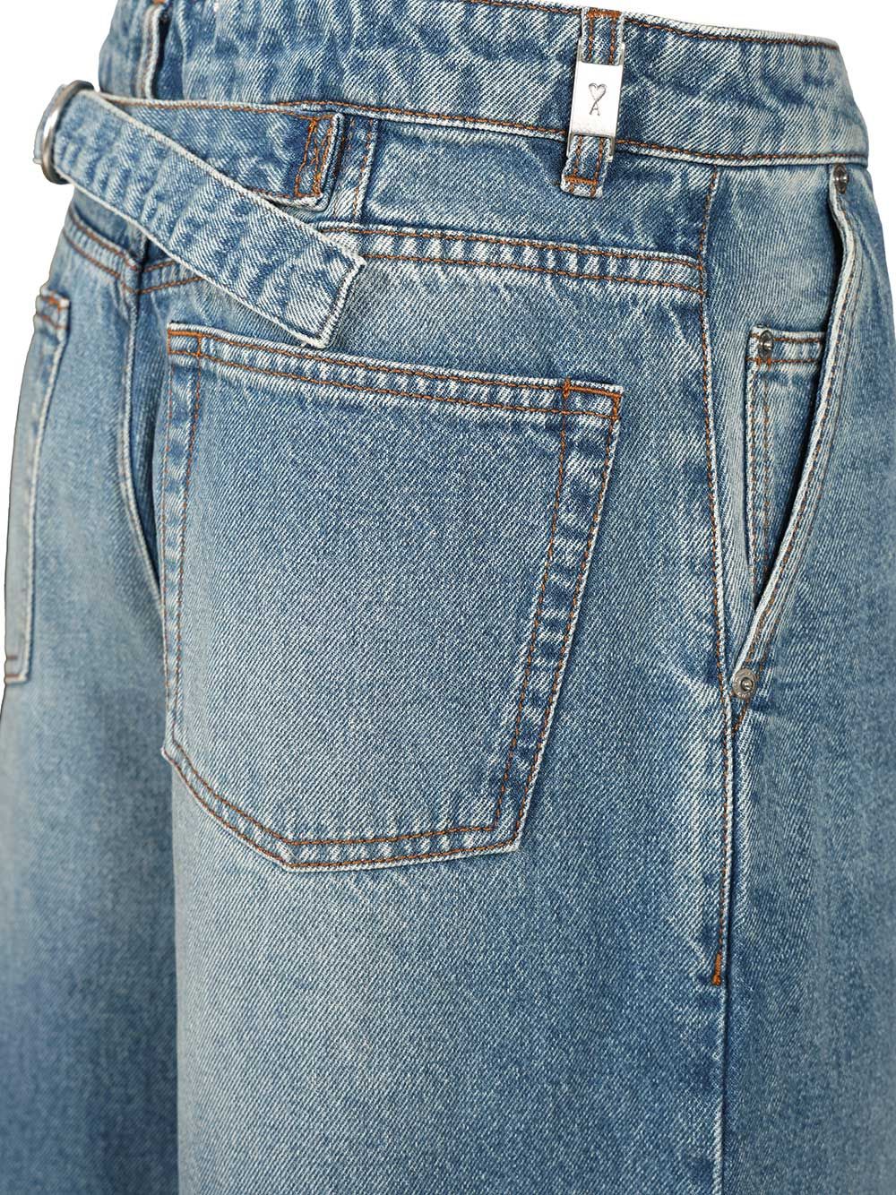 Ami Super Wide-Leg Jeans - Blue | 344a9da7b505b2be10d5b31628217cfb32dbea11