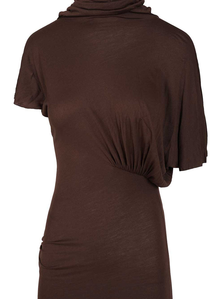 Rick Owens Lilies Lilith Long Dress Dresses - Brown | 3bf2f7f5ba5a90b438020bc9171e2cab10a65cbf