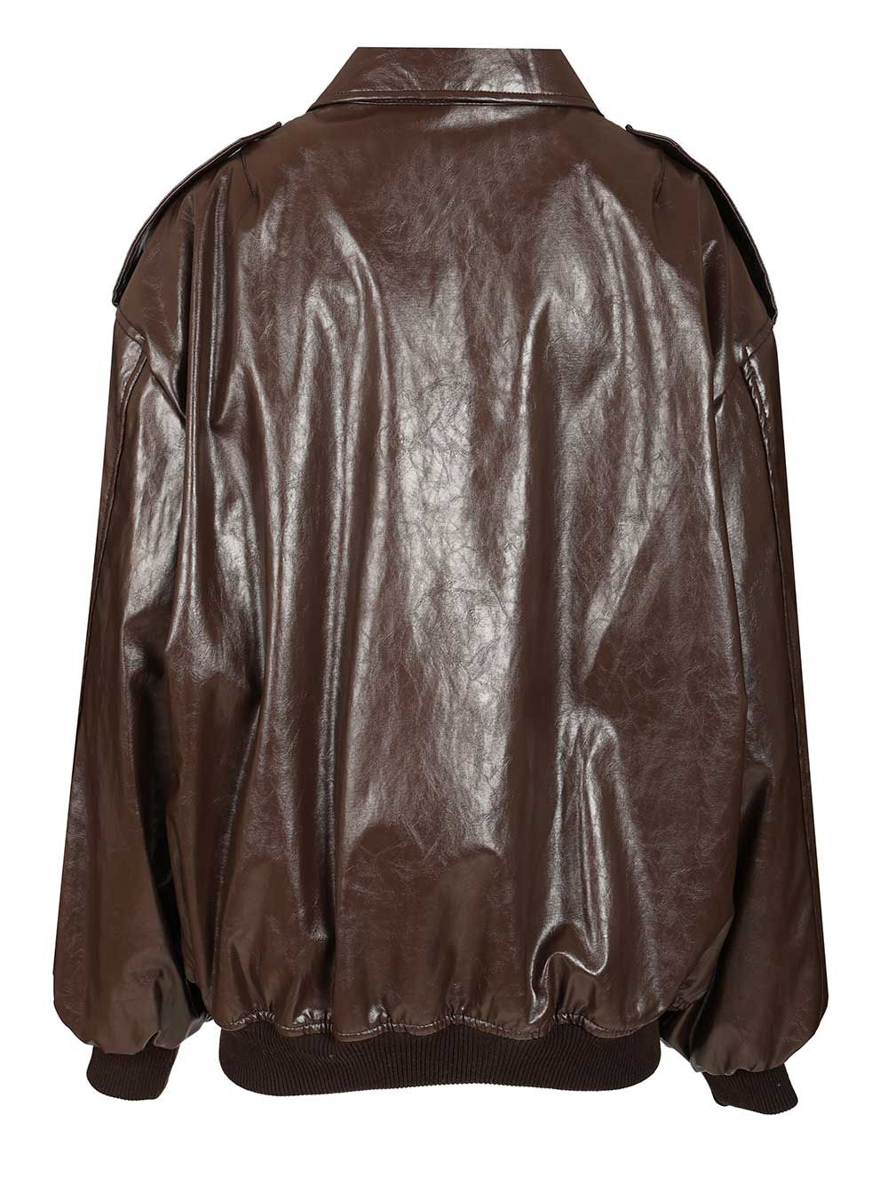 Federica Tosi Leather Jacket Jackets - Brown | 4e3f1429c070fb894ff8926c29a8ad542ec45b2a