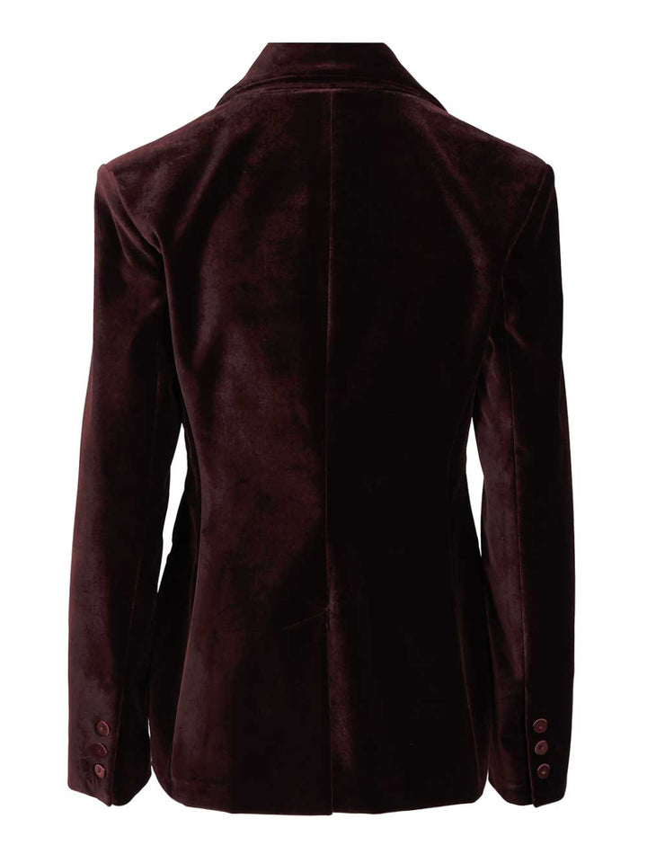 Federica Tosi Pontoglio Velvet Blazer Jackets - Violet | 6348a8ddfec5d464eec7803a8fa692cac0b06c3e