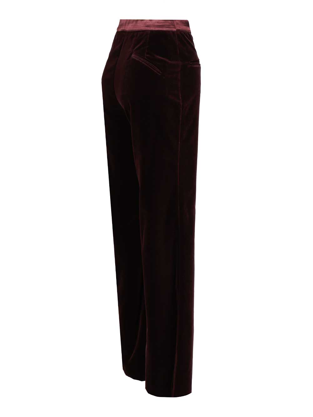 Federica Tosi Velvet Trousers - Bordeaux | 677e9eb8a34854fcfbb0e6e11971bf8246f9228f