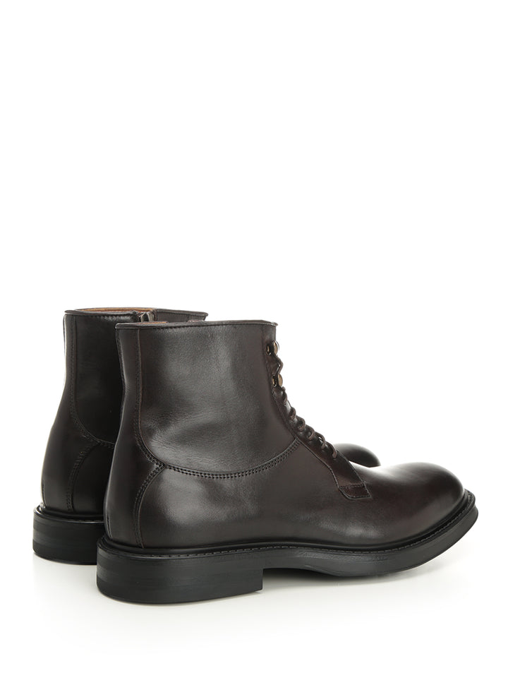 Corvari Oiled Leather Ankle Boot Boots - Brown | 7049b6bf2d464c8b9bbaf99fa513f2a7ae231e4b