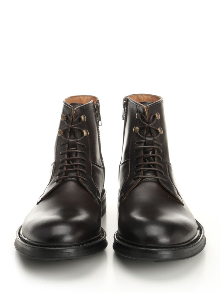Corvari Oiled Leather Ankle Boot Boots - Brown | d129e906477ad088657487039a7b22867288b3b2