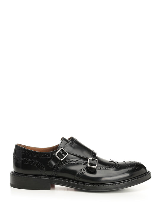 Duilio Double Buckle Shoe Loafers Black