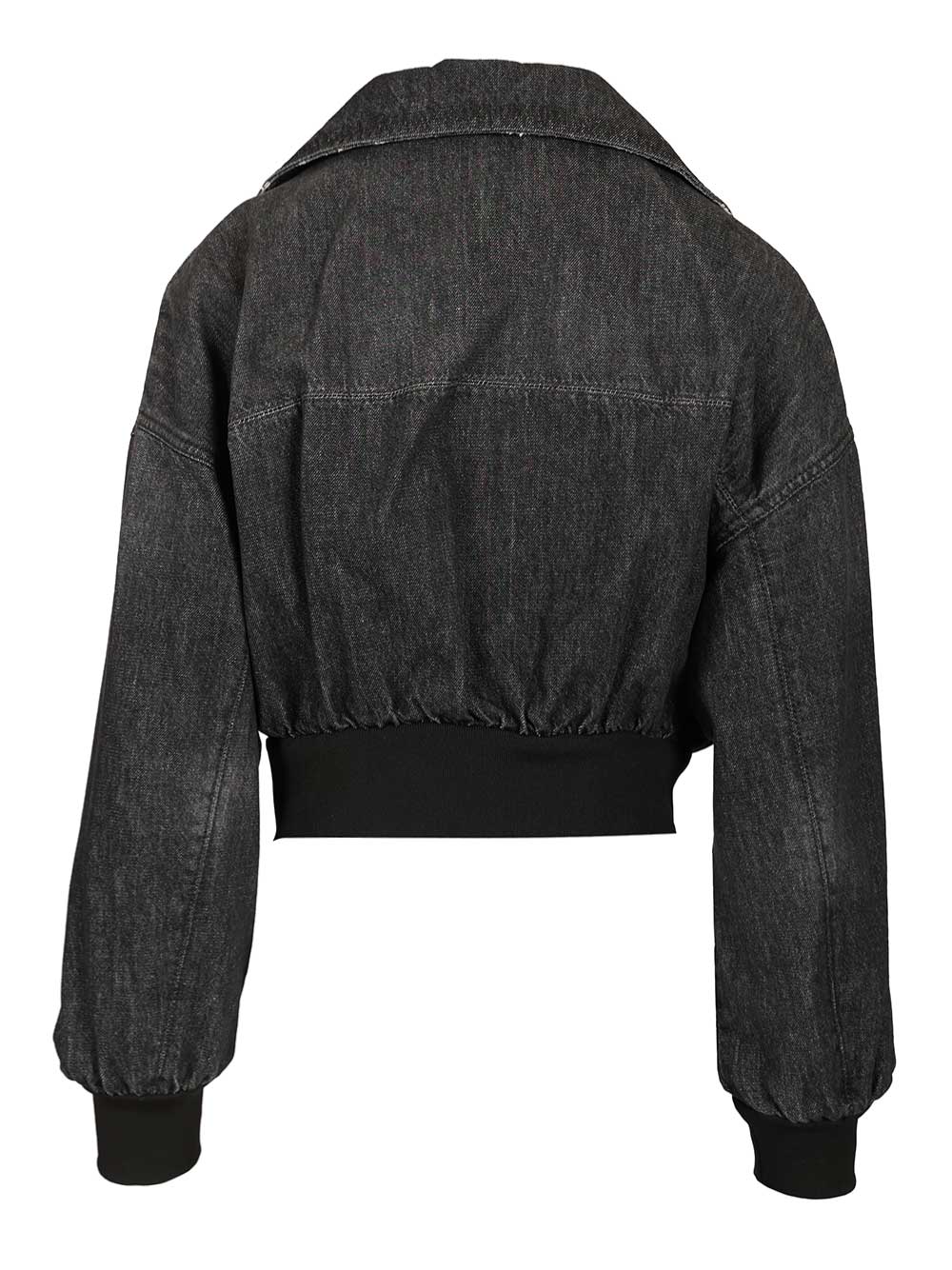 Marella X Stella Maxwell Denim Bomber Jacket Jackets - Black | 925195a3cd0c888f91c2618ca7b2365b090b5ee7