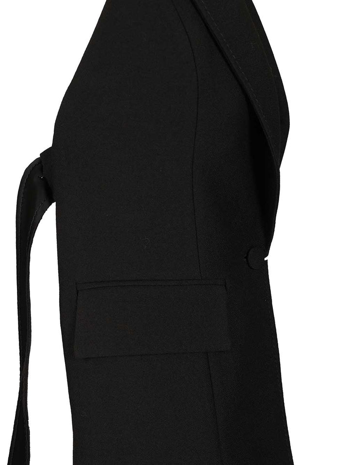 Marella X Stella Maxwell Sleeveless Blazer Top Jackets - Black | 204d488a1cc41159acbda078783f65fc59a5356b