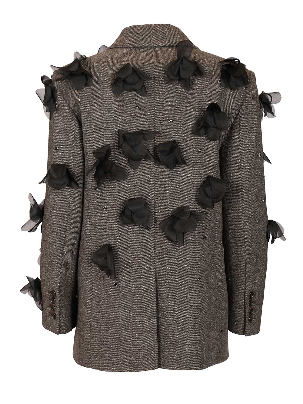 Marella X Stella Maxwell Blazer With Flowers By Stella Maxwell Jackets - Grey | 5b23f0d15ea2d0f01456fdc89c7c20011c708496