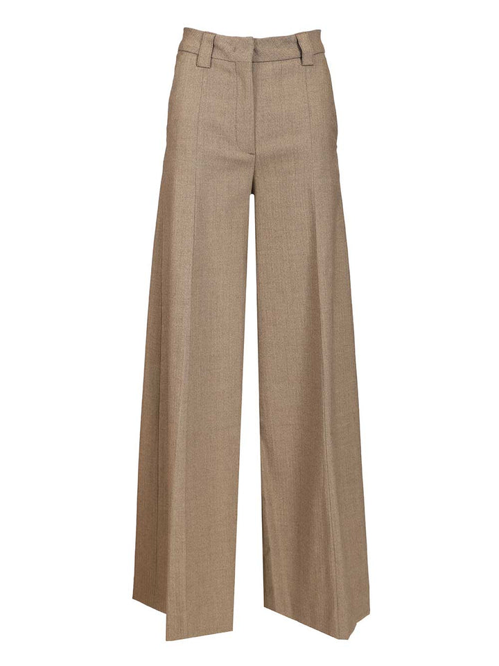 Thelatest Wide Leg Trousers - Beige | 3668adbe3d48ff7ad437b26c4b871591dde4c2b8