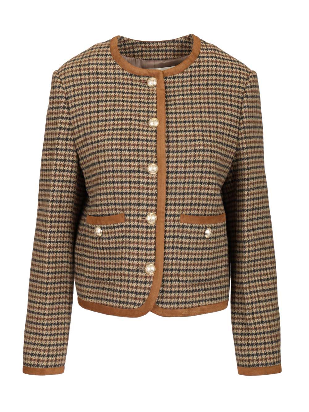 Dunst Classic Checked Jacket Jackets - Grey | 25fe198b416a0f452fe03b0e62151323cf537963