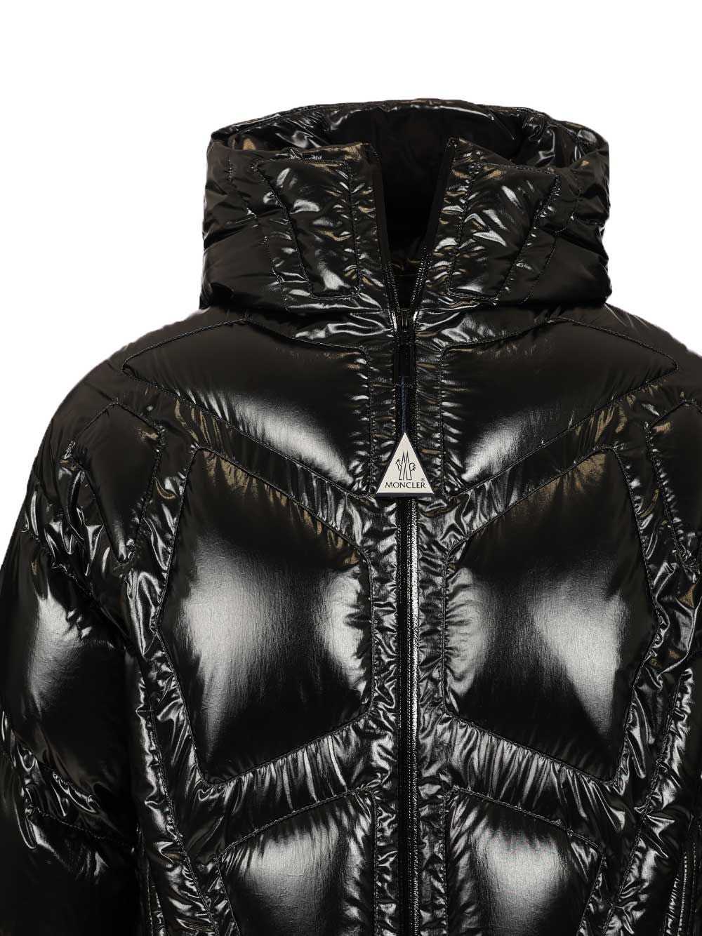 Moncler Genius Moncler X A$Ap Rocky Bahianinha Hooded Short Down Jacket Coats - Black | 233545fb00b19320ca9a747d53370d419d52108f