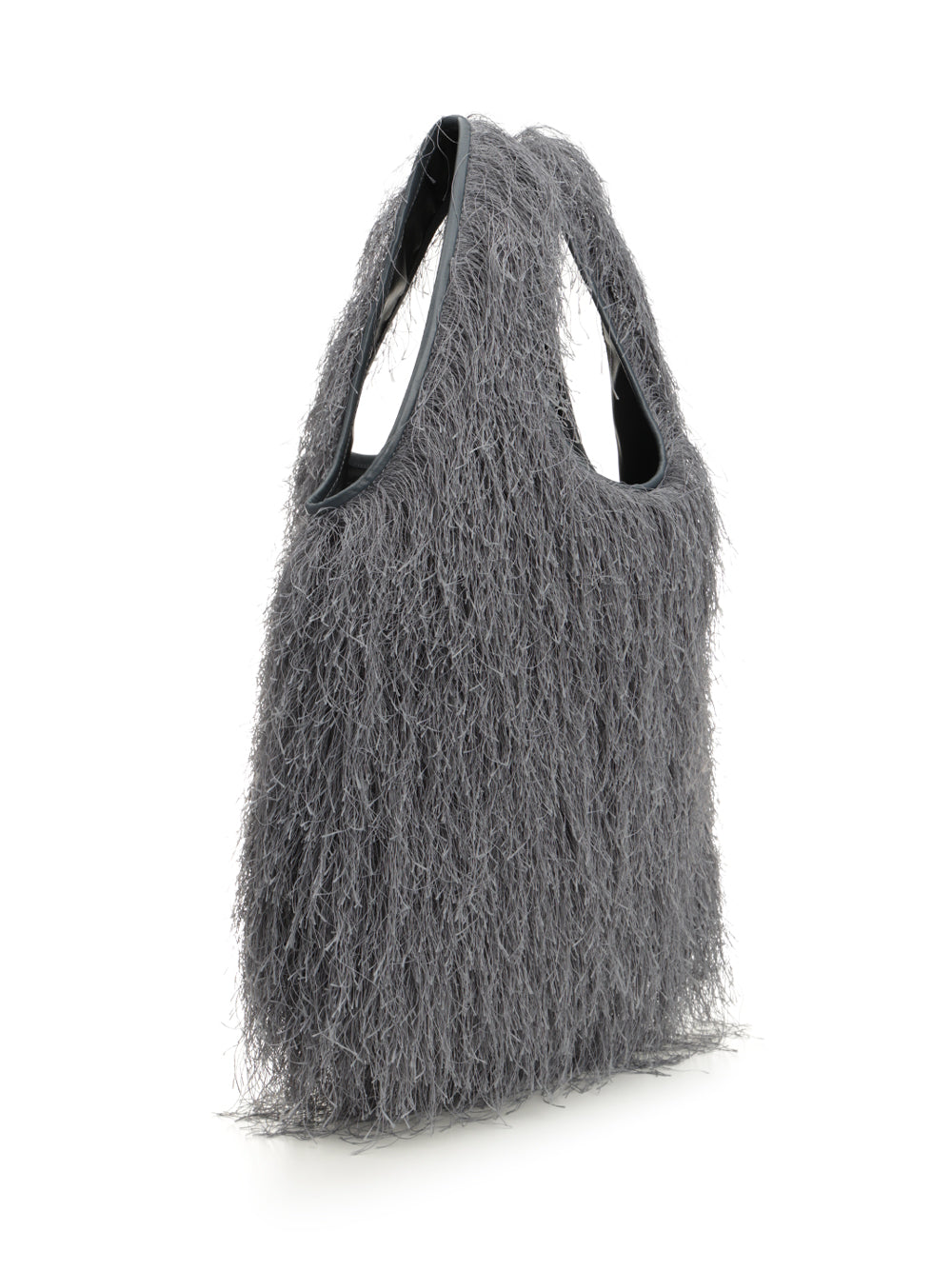 Dries Van Noten Large Tote Bag With Fringe Handbags - Grey | eb5d047bfae5ededfa4b1b794424268a22409eef