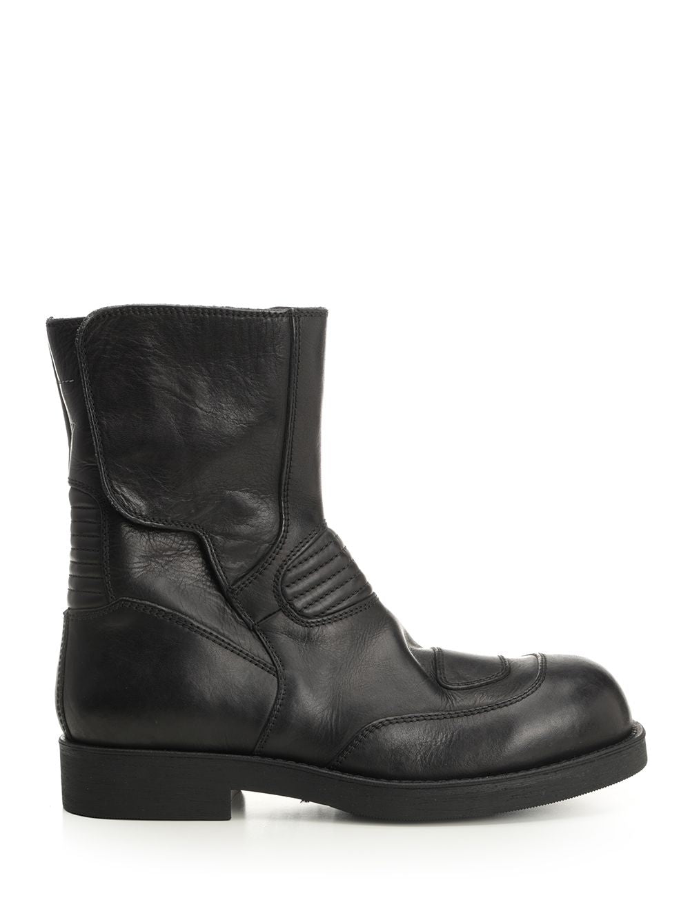 Mm6 Maison Margiela Leather Ankle Boots - Black | 8a8f8b3fec70e173e80d6a63b7578efa04edaf76