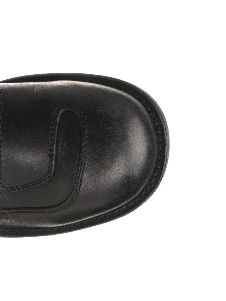 Mm6 Maison Margiela Leather Ankle Boots - Black | d98e786b38475d01433c038acd36f2019bdad977