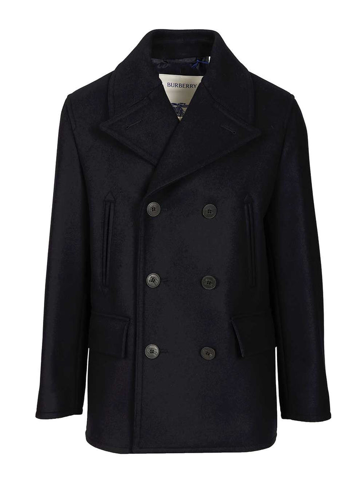 Burberry Pea Coat Jackets - Blue | 4c75c63bdf0d77131f0310cd4fe97e2064950648