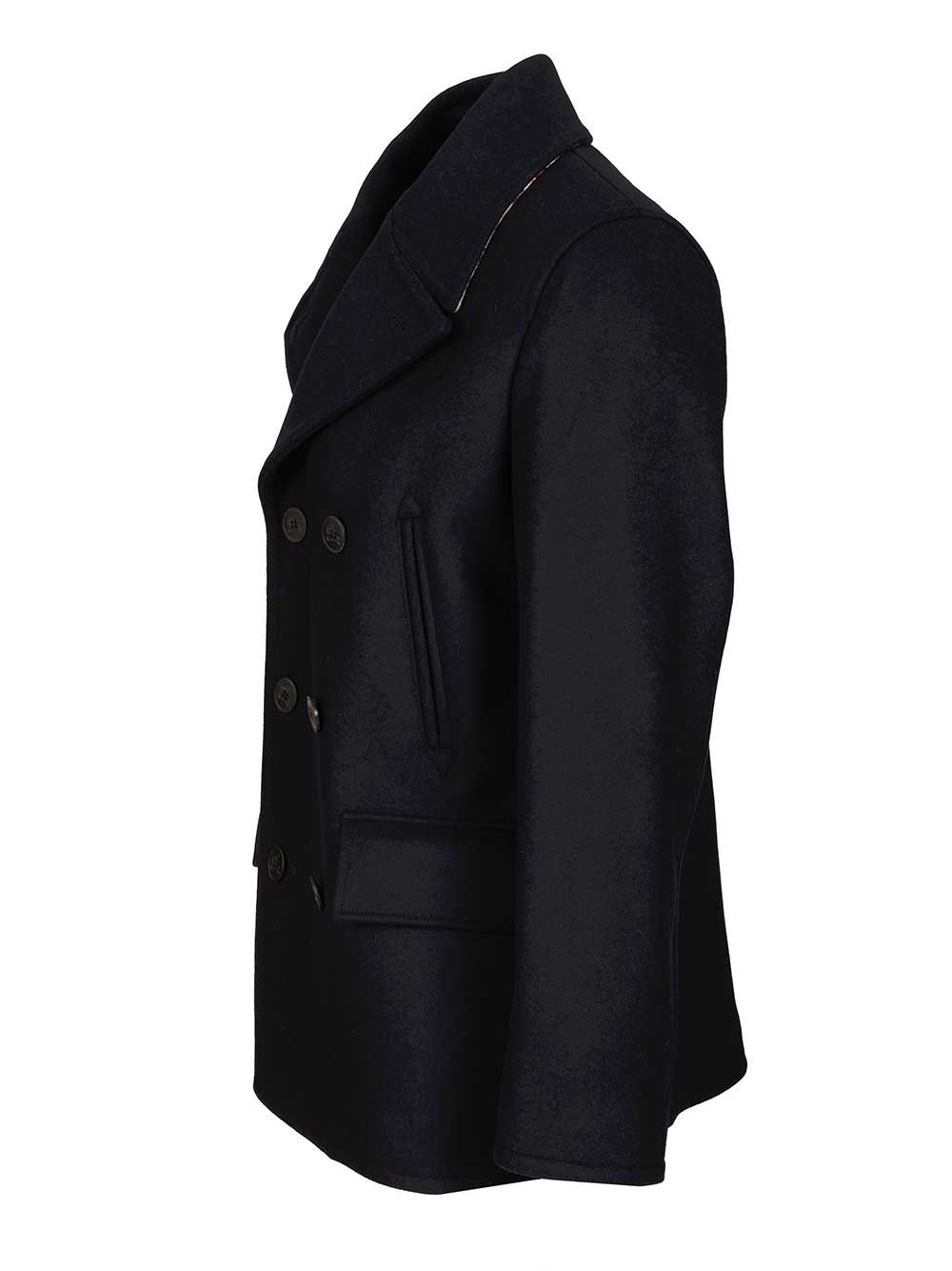 Burberry Pea Coat Jackets - Blue | e37371b06c3989201fac020419401a458f47a9ce