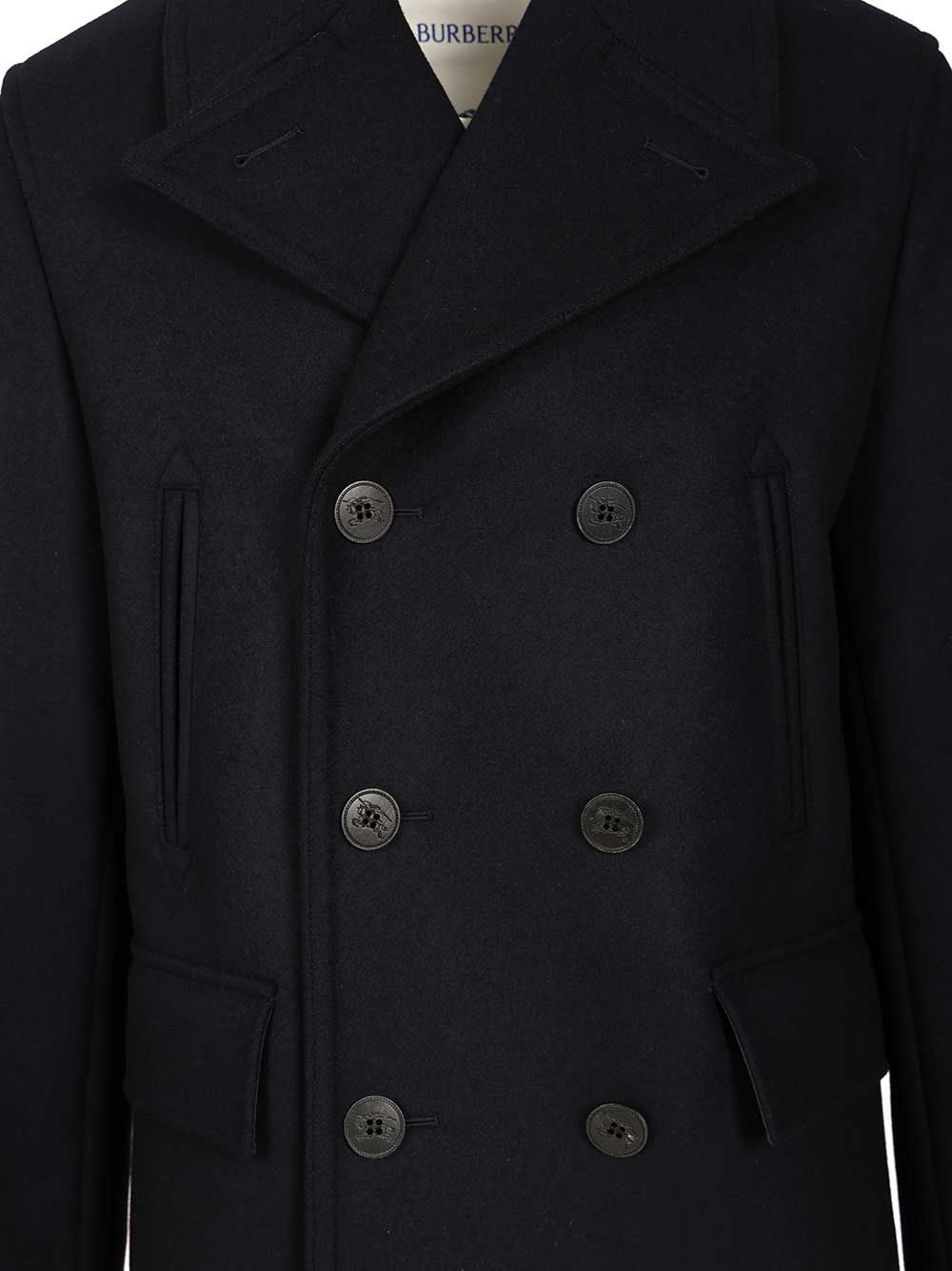 Burberry Pea Coat Jackets - Blue | 2b0e7cc5817bbe109e4e18296e902e24c2def2b7