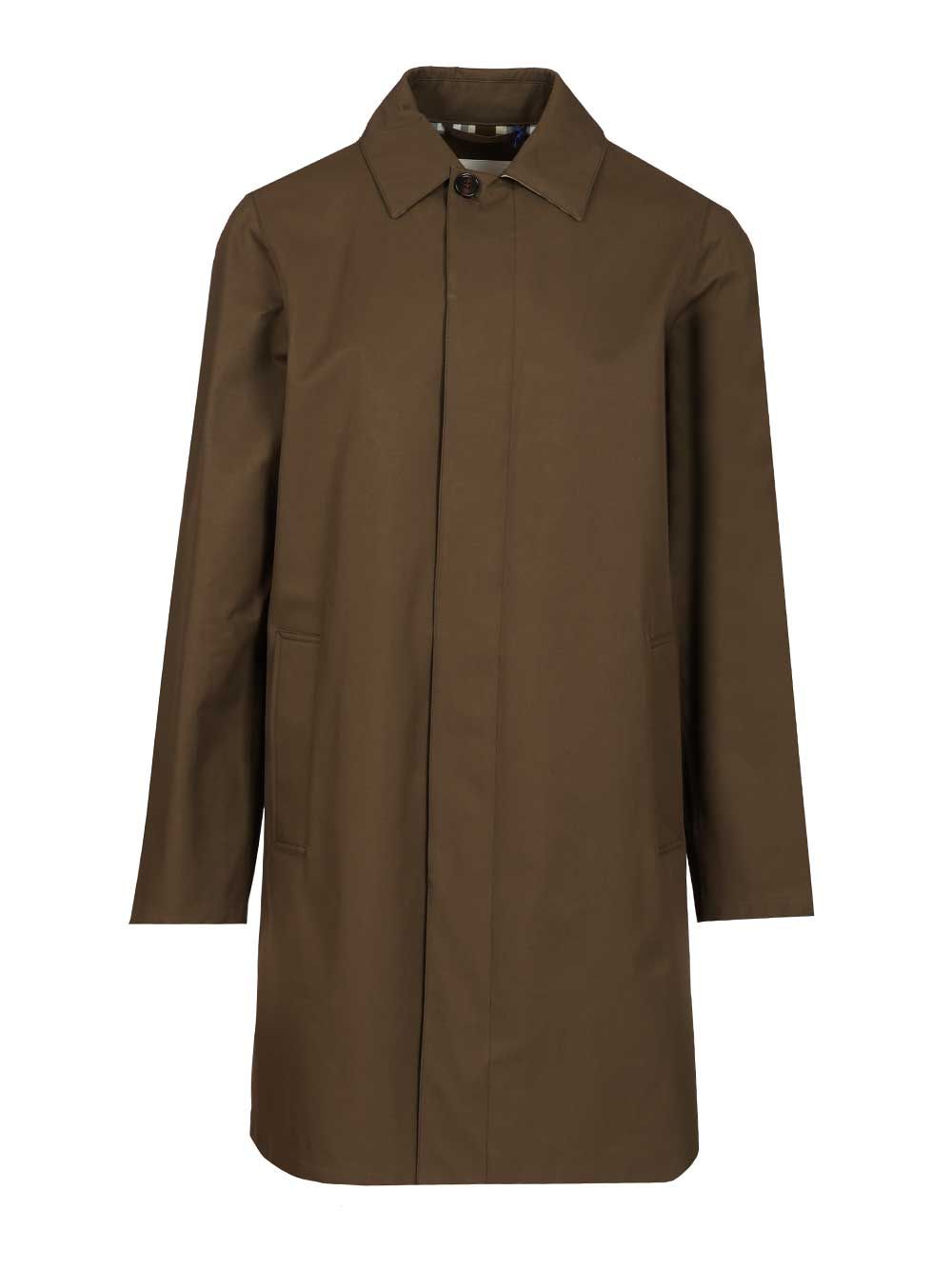 Burberry Medium Car Coat Coats - Green | fd3d071a15fcdc03fb436d04f8f066dd8aed4717