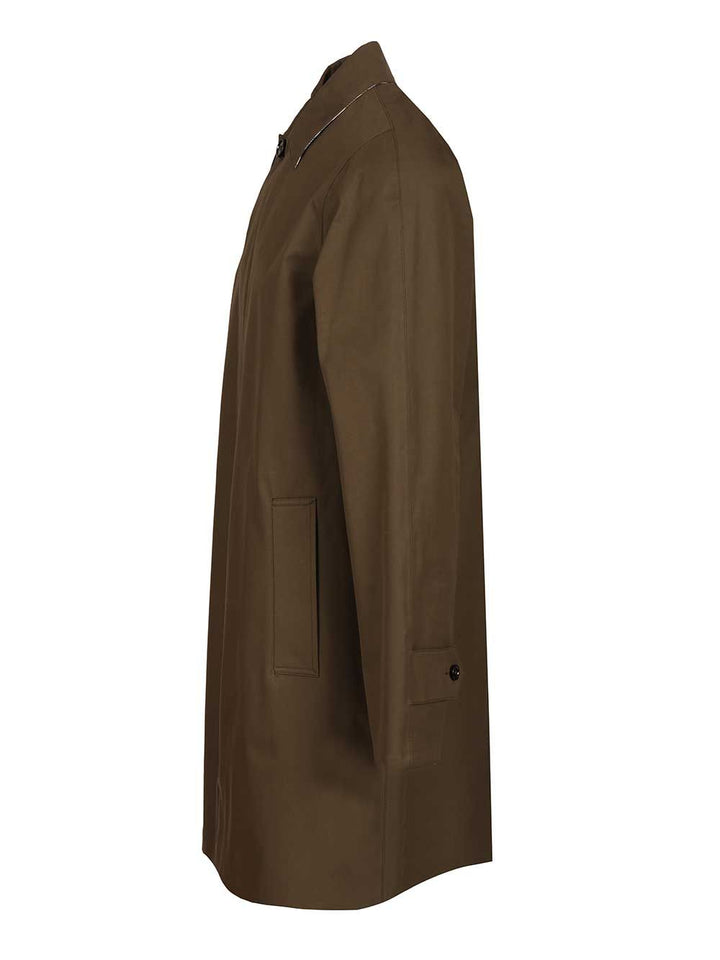 Burberry Medium Car Coat Coats - Green | dd3419579d7ca70050e0c9ace2fa2ea153f111b4