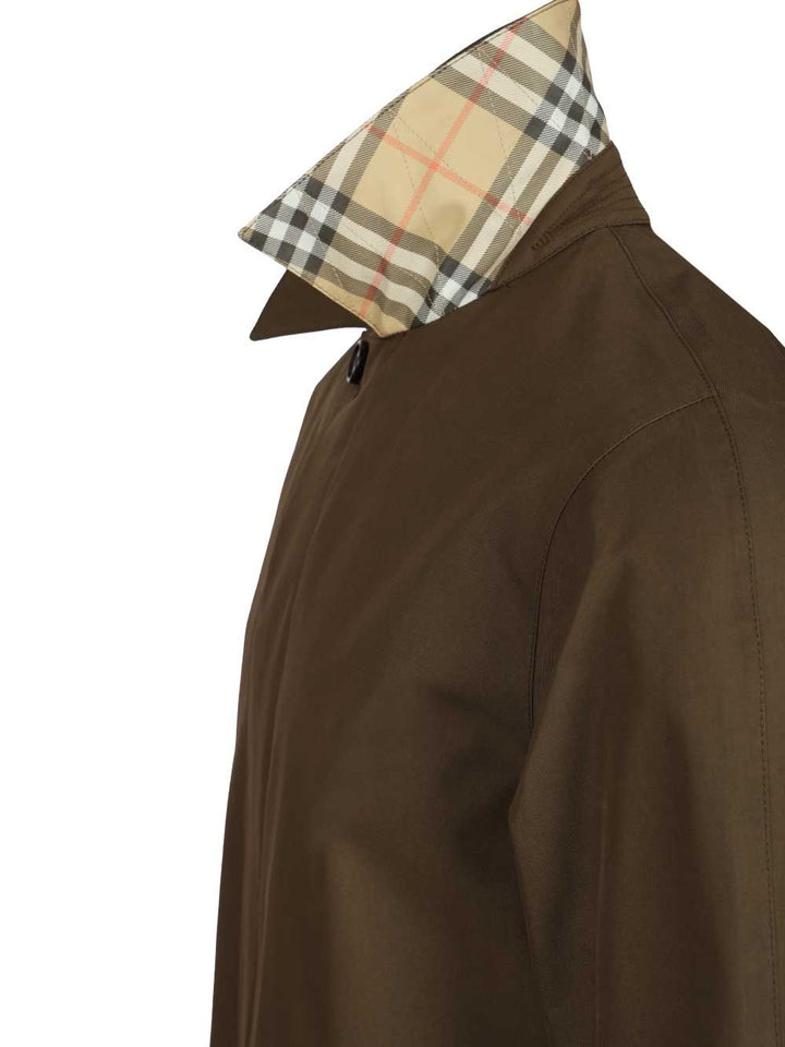 Burberry Medium Car Coat Coats - Green | 13c46dc4827654136b7fdb2b3c720ee817f332fe