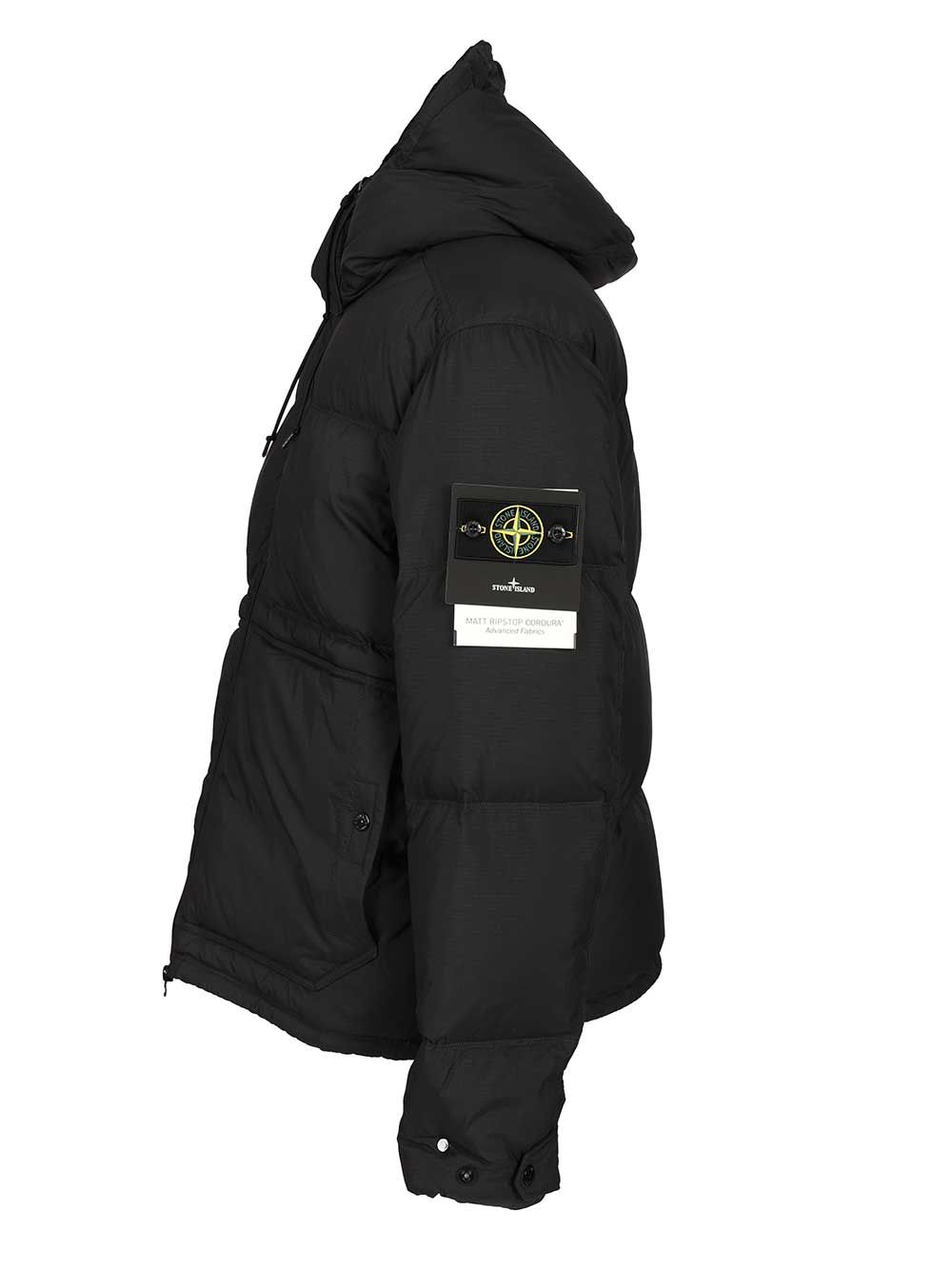 Stone Island Down Parka In 6.6 Cordura® Ripstop Nylon Jackets - Black | e4022447ab0a2524ef4e6aa0b3dacba28b7032cb