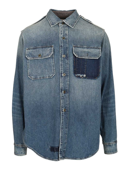 Denim Shirt Shirts Blue