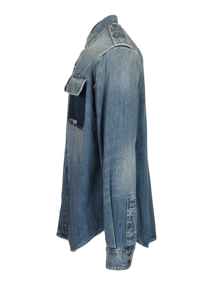 Maison Margiela Denim Shirt Shirts - Blue | a918bfa09b87af25c92139c869897badbdae242f