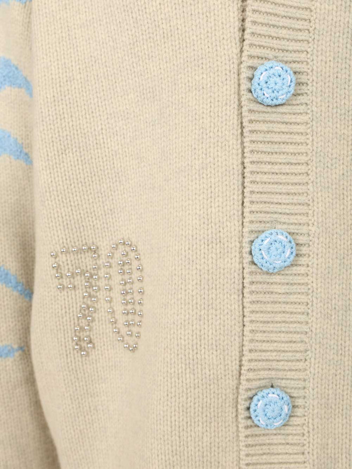 Kenzo Pachinko Cardigan Knitwear - Grey | 13f62298371274fd3d64357558a0ae8a09de5675