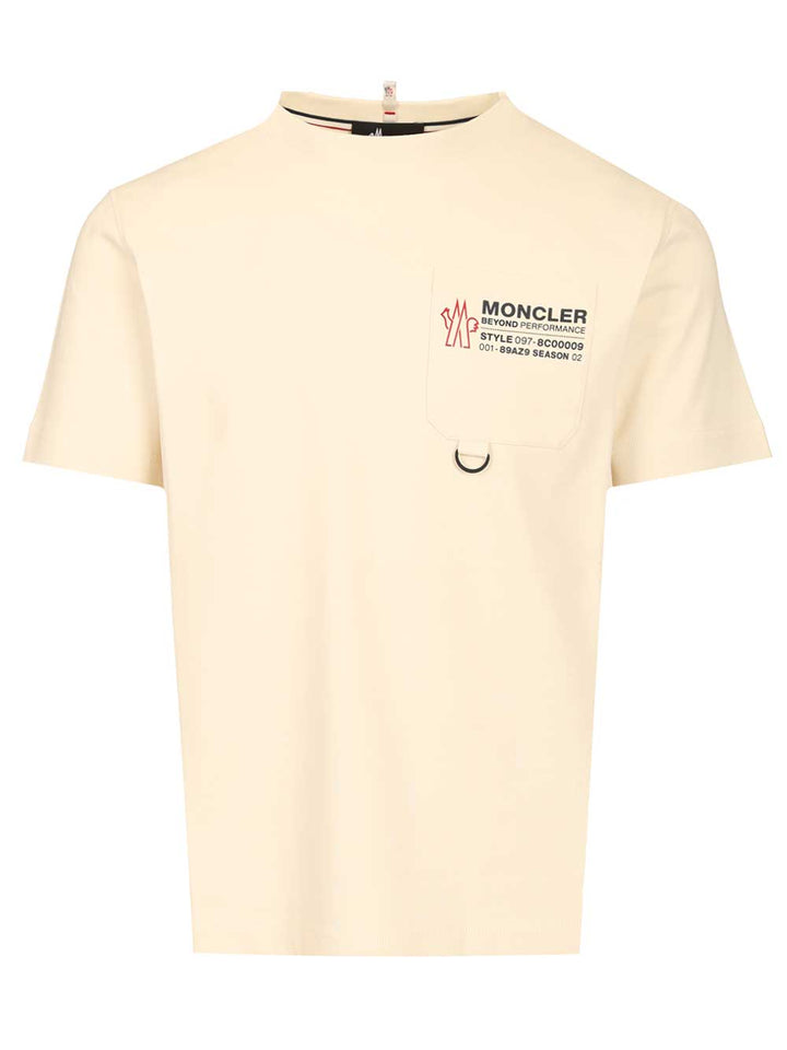 Moncler Grenoble Logo Cotton Jersey T-Shirt - White | cf66c079a67bed4a09ecc4503ff5c2754757c394