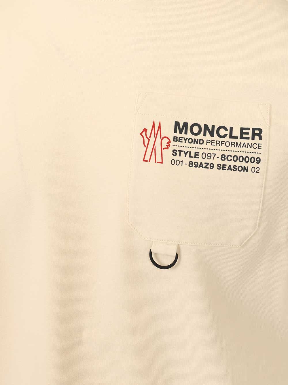 Moncler Grenoble Logo Cotton Jersey T-Shirt - White | a1975b4d28098b1a044a4fe738990940b897cbdd