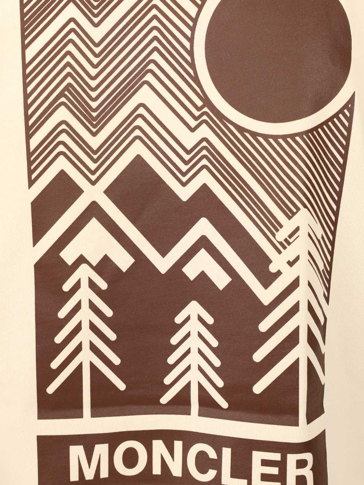 Moncler Grenoble Logo Cotton Jersey T-Shirt - White | 0157a85fb1649cbf2eeef34d856720c686ad1444