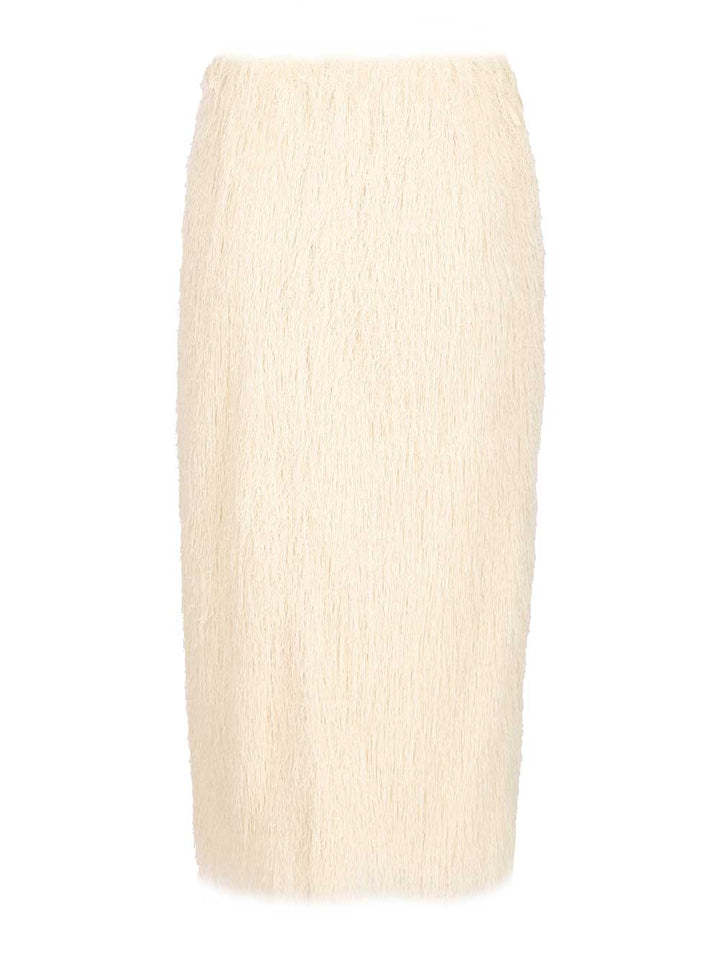 Dries Van Noten Fringed Skirt Skirts - White | ef3b0d8211aac7e7fb437b06f8374daf3ccaf184
