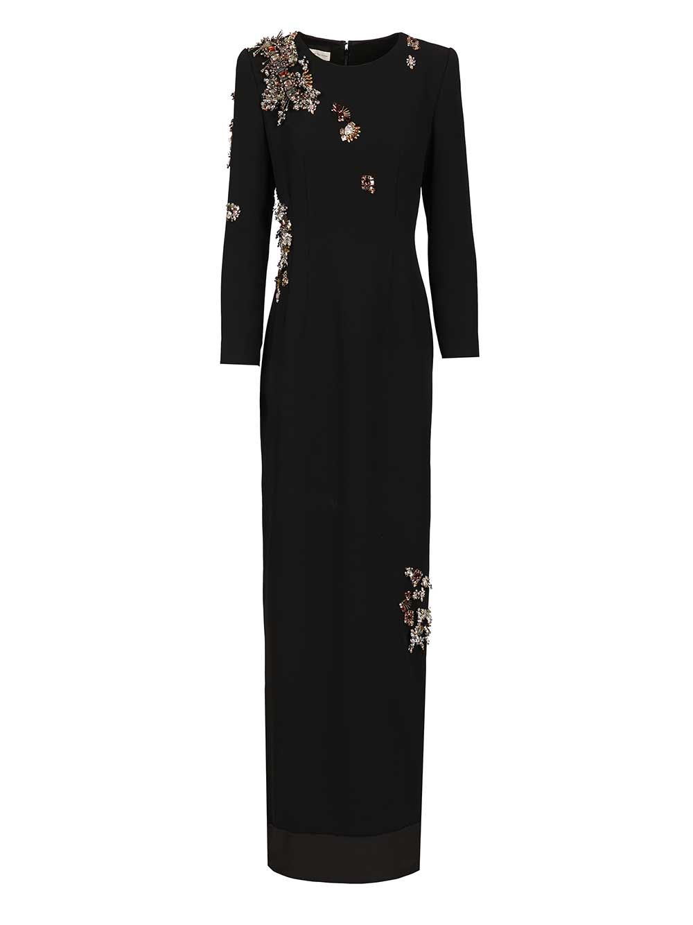 Dries Van Noten Dalista Embroidered Dress Dresses - Black | 1aaca34e67f164222a5fb40efaabb0ee16fa2ee0