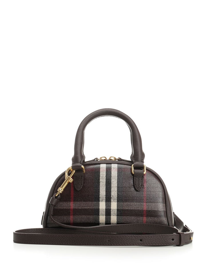 Burberry Highlands Mini Bowling Bag Handbags - Bordeaux | 125f1edcb297f9e26cc0199a2cfff34271f2a925