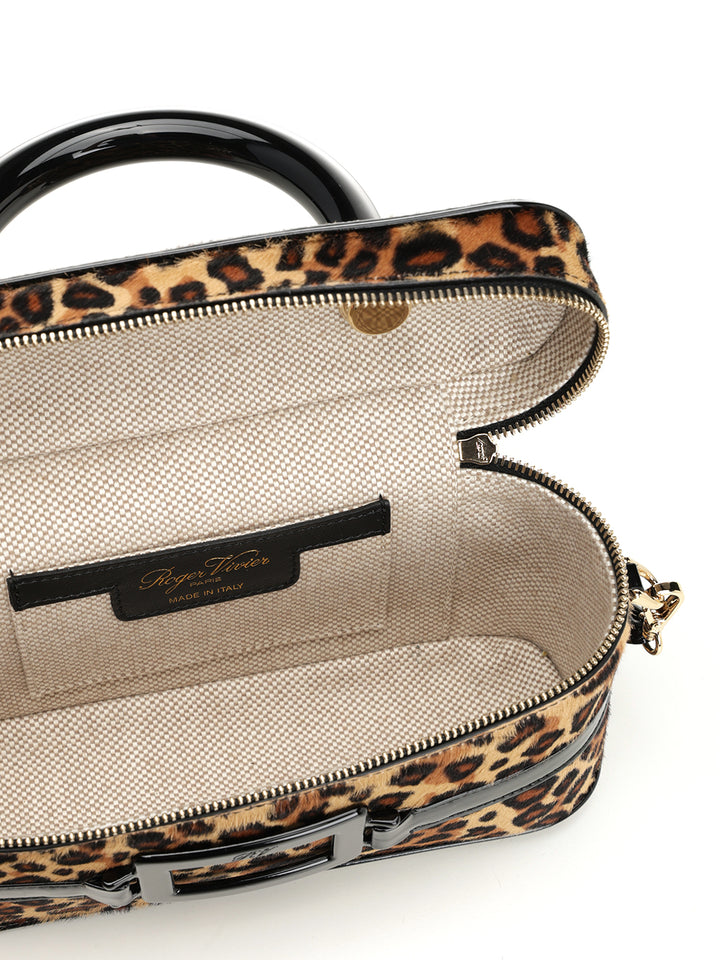 Roger Vivier Belle Vivier Leopard-Print Buckle Tote Bag Handbags - Animalier | 91f88e1c4d65c8a9b534f2a8895f1661790f467d