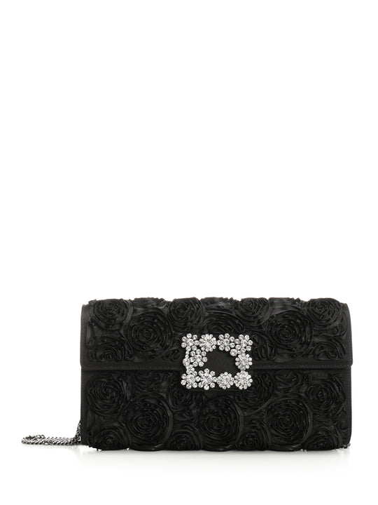 Clutch In Black Satin Clutches Black