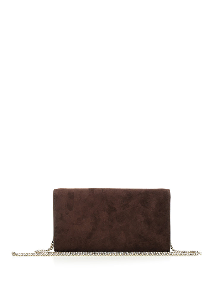 Jimmy Choo Emmie Suede Clutch Bag Clutches - Brown | 990d4bb1aeee542d0abcd1ac07fdc58516c83f50