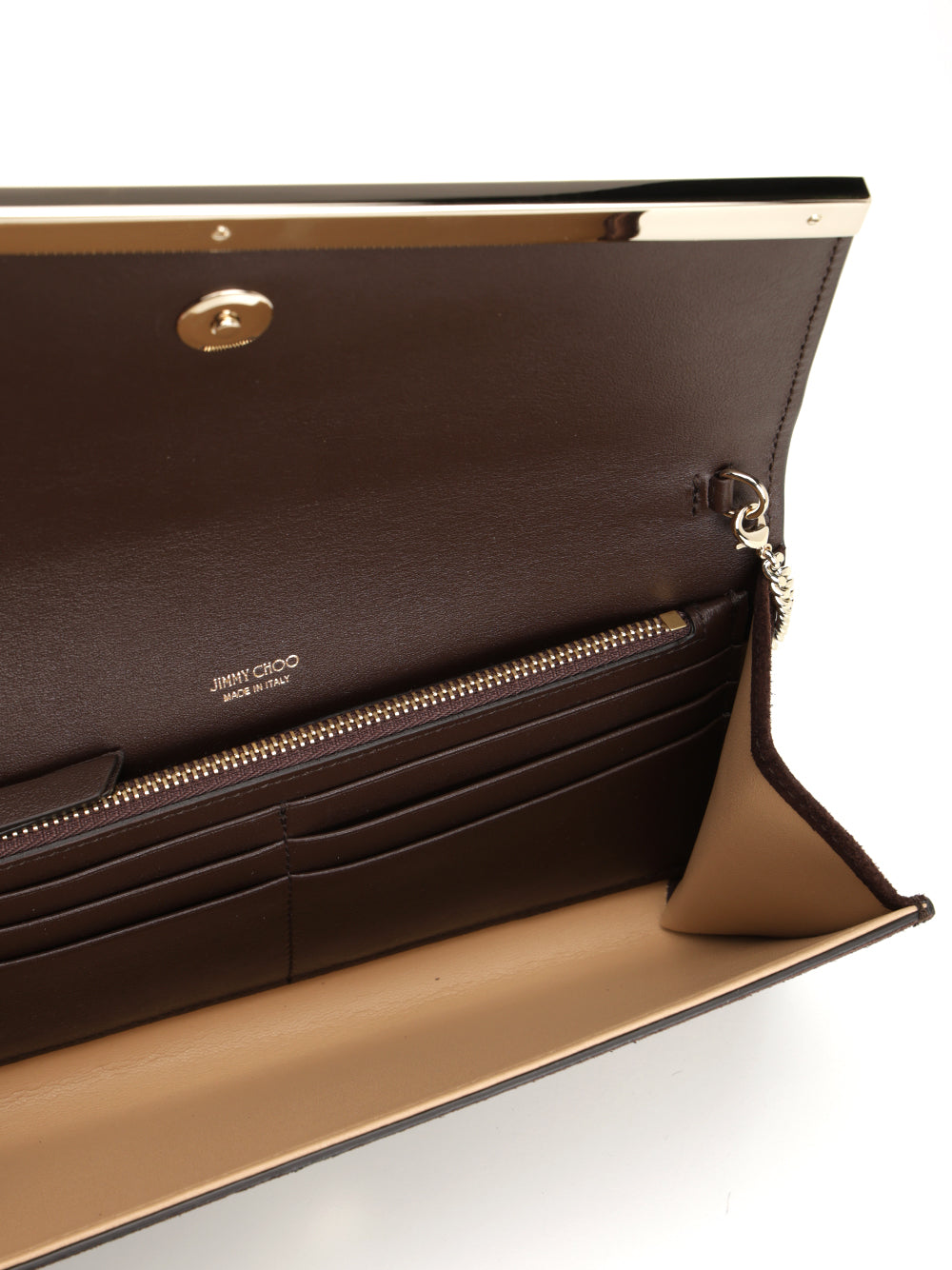 Jimmy Choo Emmie Suede Clutch Bag Clutches - Brown | b822c06b1947eb713bb087872e0e4260aa55673b