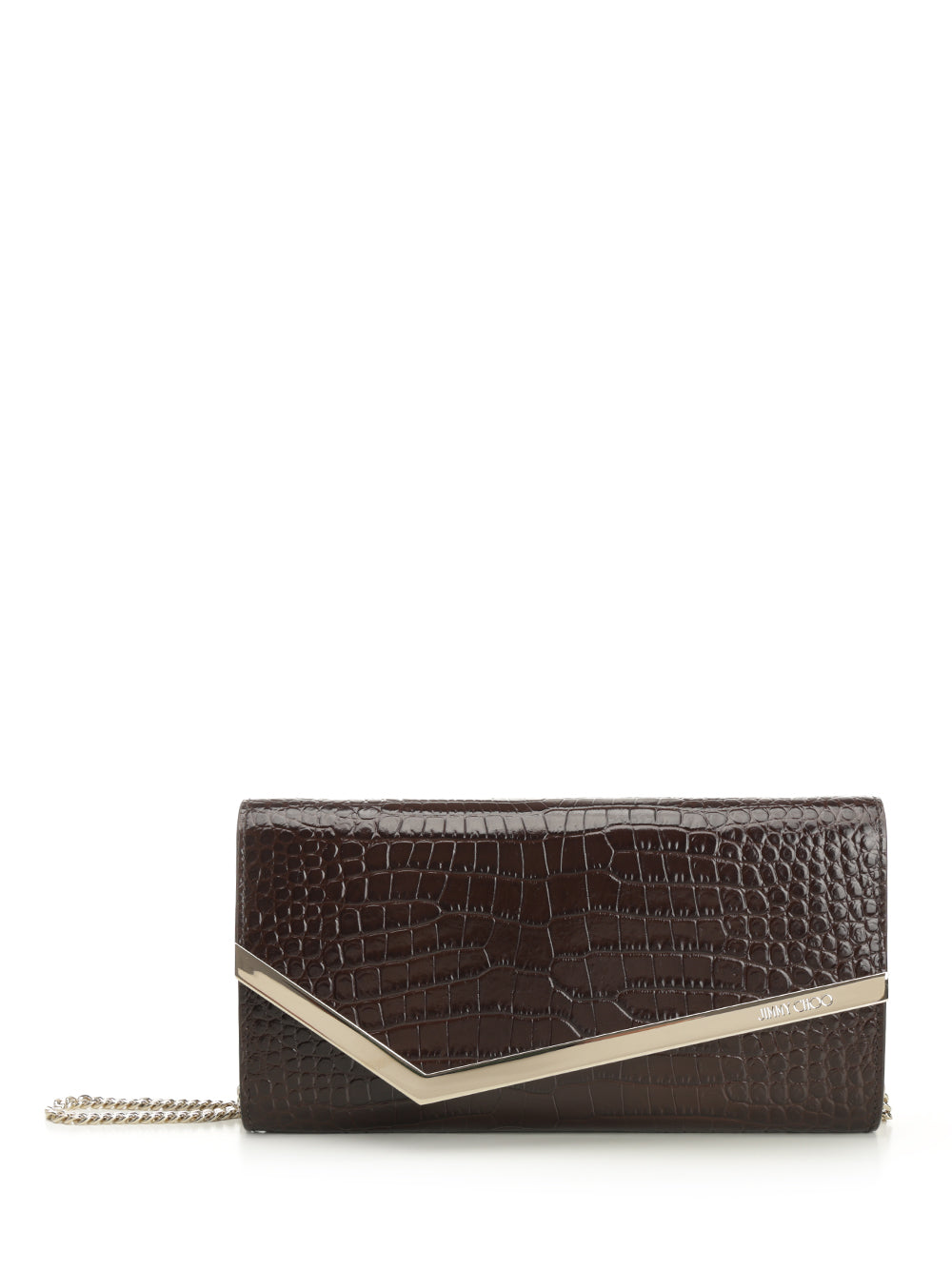 Jimmy Choo Emmie Clutches - Brown | 73a9fa60dadf047f05f5eae6237967bd3313626d