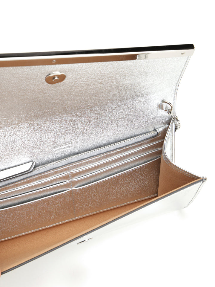 Jimmy Choo Emmie Sillver Clutch Clutches - Silver | 1296d1bb56f3451e53aeaca13c197dc5475d54c4