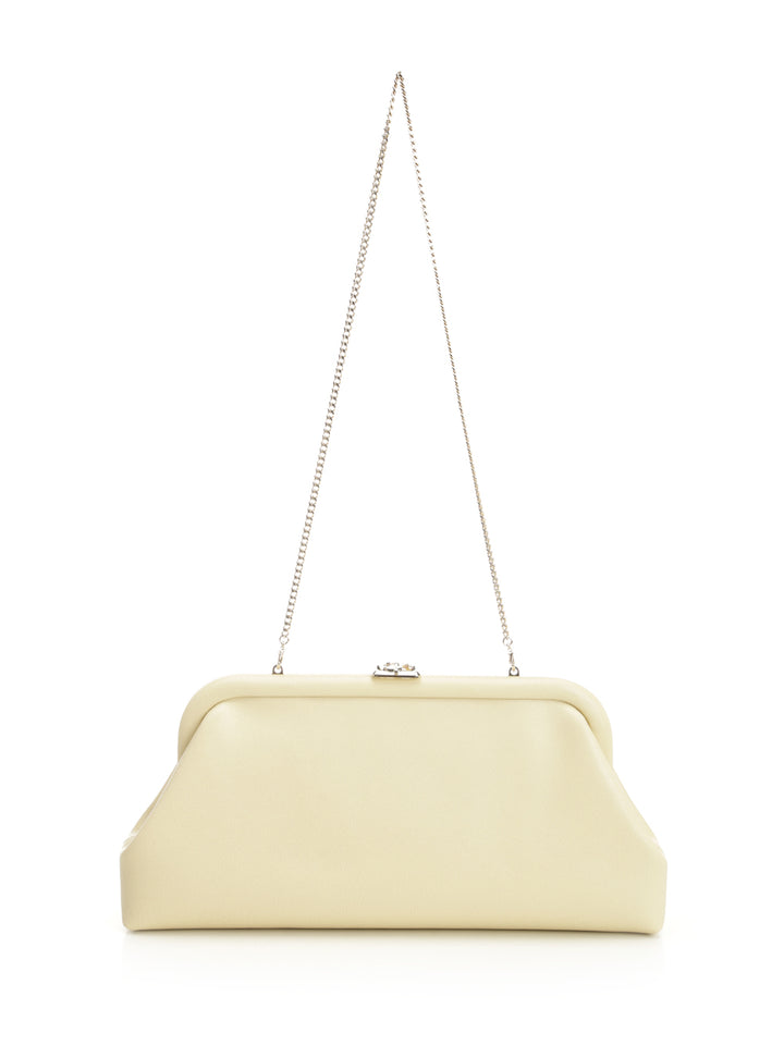 Jimmy Choo Leather Clutch Clutches - White | 65a8074eba59e525746d7f2f9e027b185e26d0fe