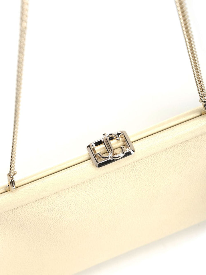 Jimmy Choo Leather Clutch Clutches - White | 1dfba6acab82287e783dcc5a78ae1a9f3b6f7da4