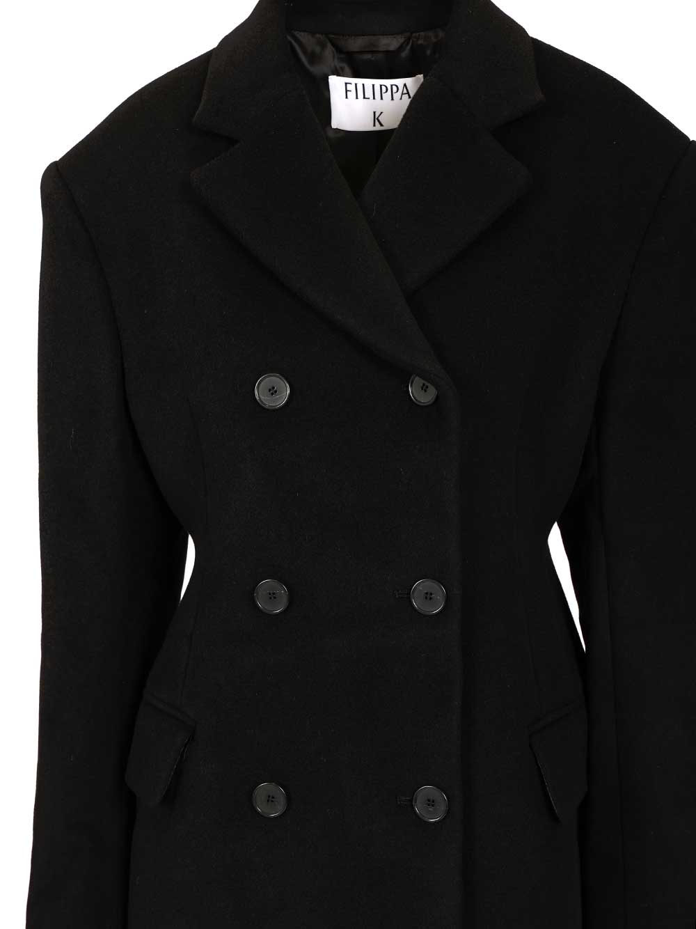 Filippa K Harper Double-Breasted Coat Coats - Black | f1ff343a854dc94f35cd1a5b31407d1c340c030b