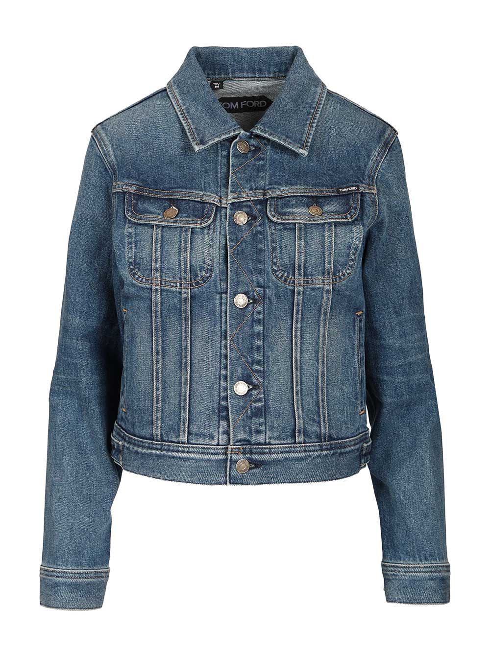 Tom Ford Japanese Stonewashed Denim Jacket Jackets - Blue | f18a938c676f1861e2fcc15815932b934327ed89