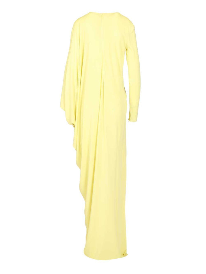 Tom Ford Long Asymmetrical Dress In Jersey Crepe Dresses - Yellow | 260f5e2fe9d7dac9a227b8e005daaf9be6b47457