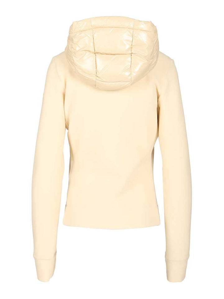 Moncler Grenoble Padded Cardigan With Hood Coats - White | 11b67dd42b8de6b136b5a49626475813cf0cd7d7