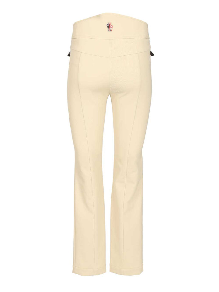 Moncler Grenoble High-Waisted Ski Pants Trousers - Beige | 2cb37249f17c87d62989b3a46ef733d3f7fa8654