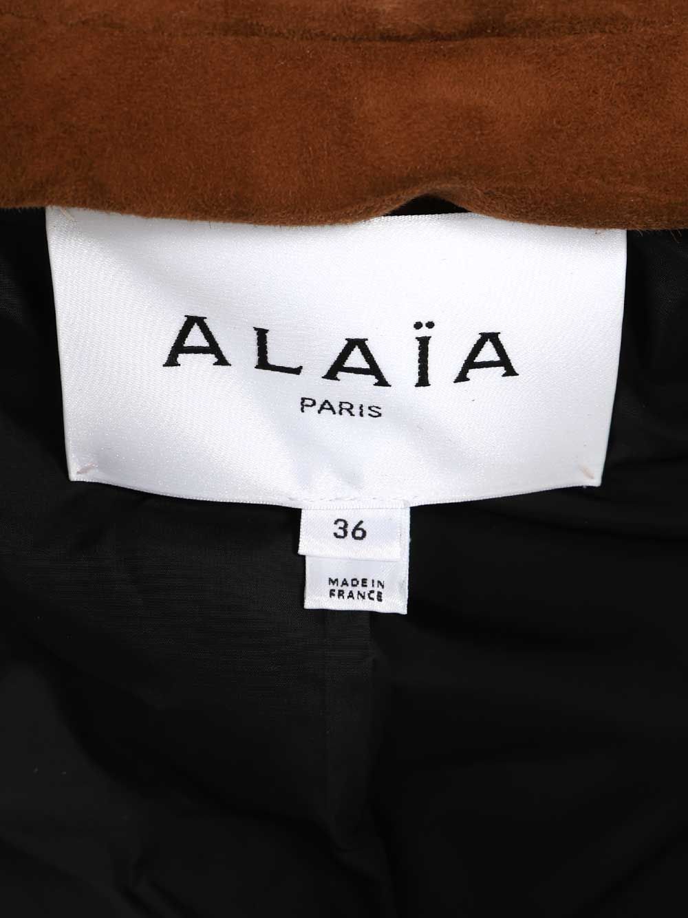 AlaÏA Short Suede Blazer Jackets - Brown | cc8f34ba84a19b66da46ca960366f131b28736c4