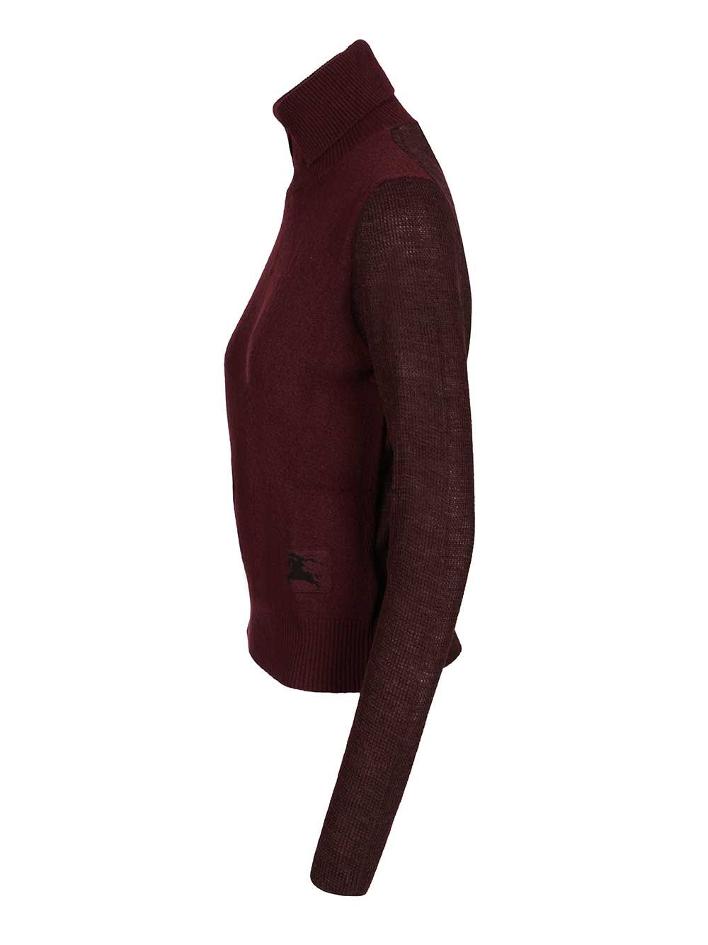 Burberry Wool Blend Sweater Knitwear - Bordeaux | d3acb7452de50d11ad466df1259a024f25480e2e