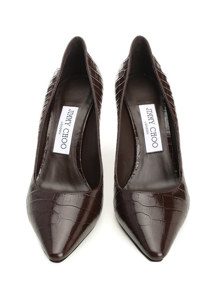 Jimmy Choo Romy Pumps - Brown | 249c2eac74d6b8d408538440be99fe4c720cf274