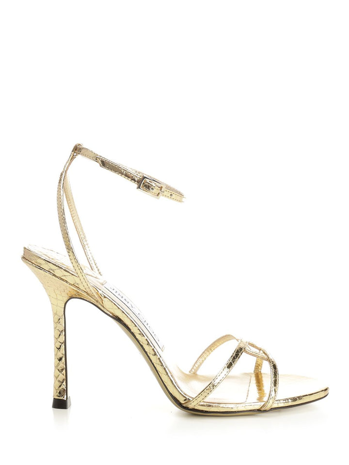 Jimmy Choo Leo Sandals - Gold | 289fa401c78d0e9707a04d1bf3863142b28e25a0